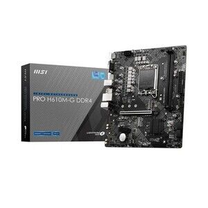 MSI PRO H610M-G DDR4 Motherboard, Micro-ATX - Supports Intel 12th Gen Core Proce